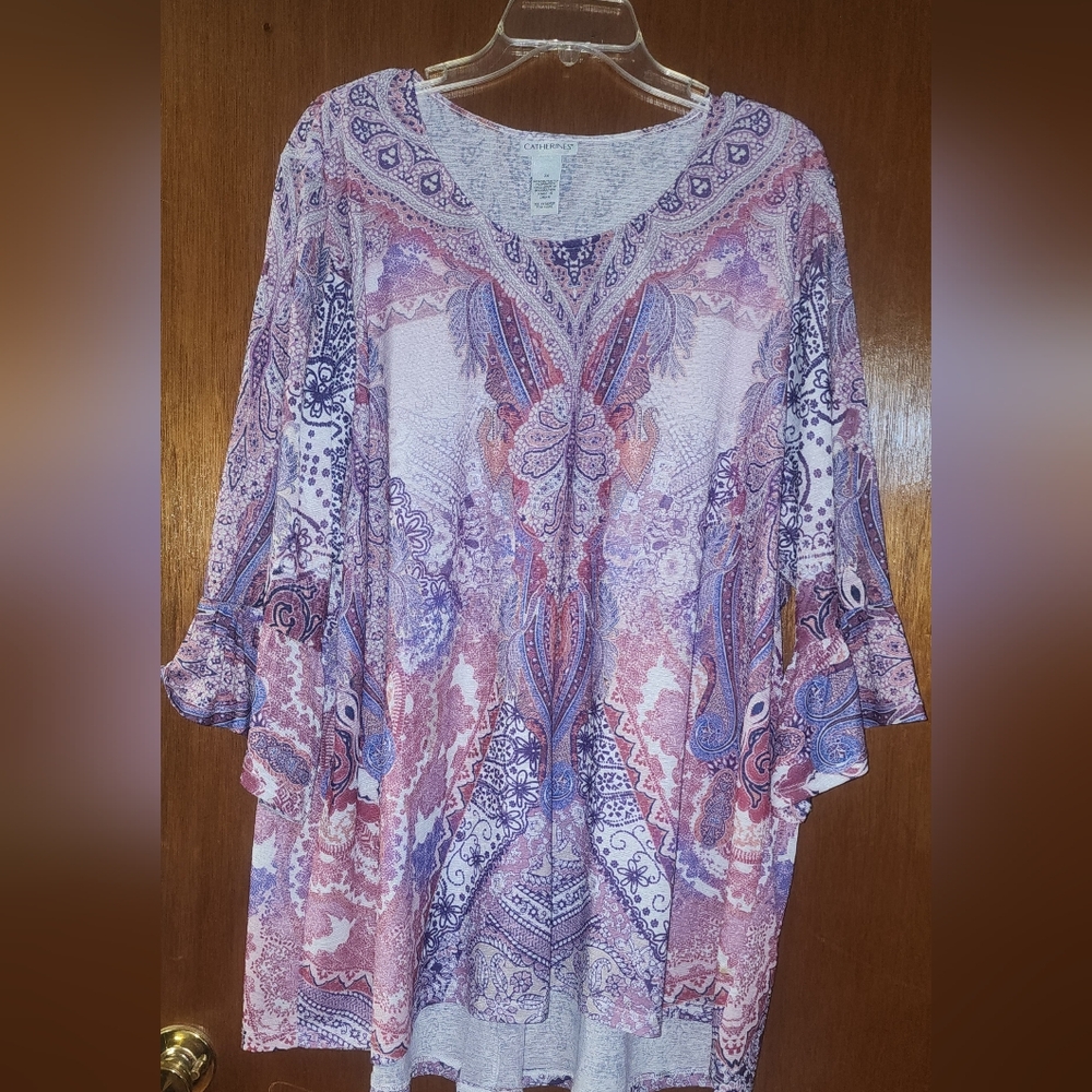 Catherines Purple Heathered Top